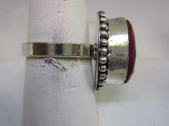 Silver tone Gemstone Ring