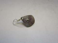 silver tone color stone earrings