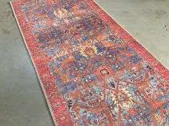 Vintage Reproduction Medallion Design 8ft Runner