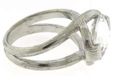 Crystal Sterling Silver Ring