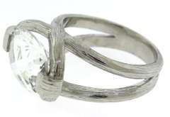 Crystal Sterling Silver Ring