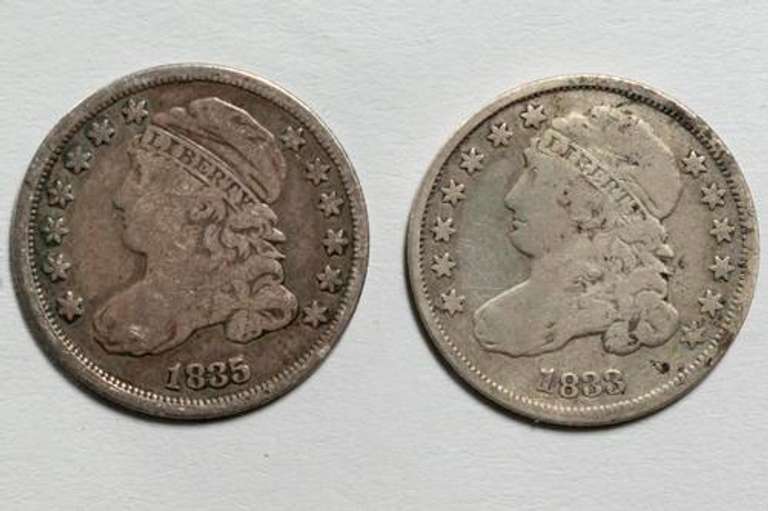 1833 &1835 Bust Dimes