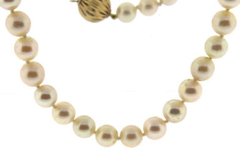 Elegant 7-7.5mm Pearl Necklace