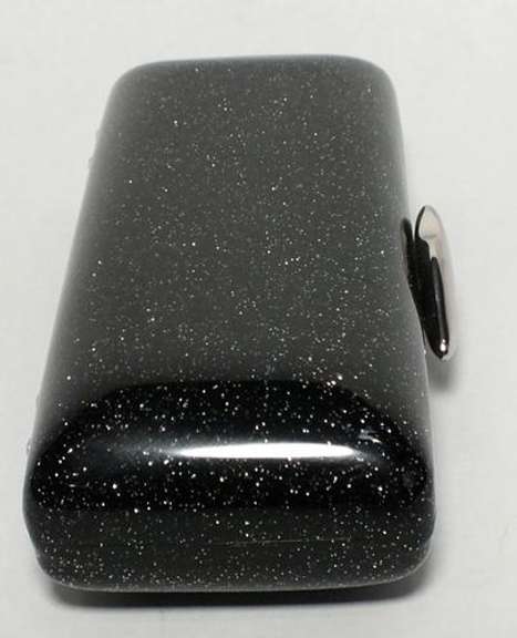 Lulu Gunnes black purse " don't forget lipstick "