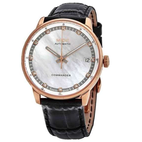 New Womens Mido Swiss Automatic w Rose Gold Accents