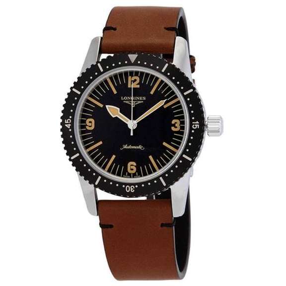 New Womens Longines Swiss Automatic w Brown Leather