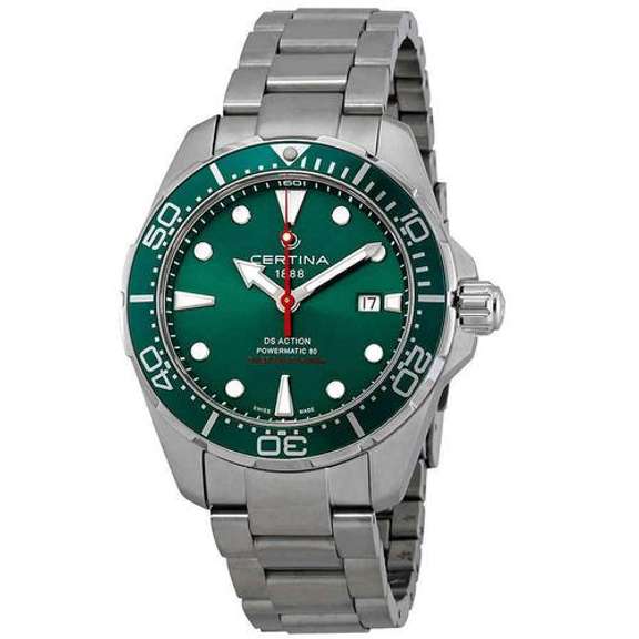 New Mens Centrina Automatic w Green Dial
