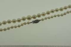 Graduated Strand of Pearl Necklace