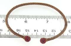 Pink Swarovski Bangle Bracelet