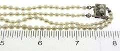 Vintage Graduated Double Strand Pearl Necklace