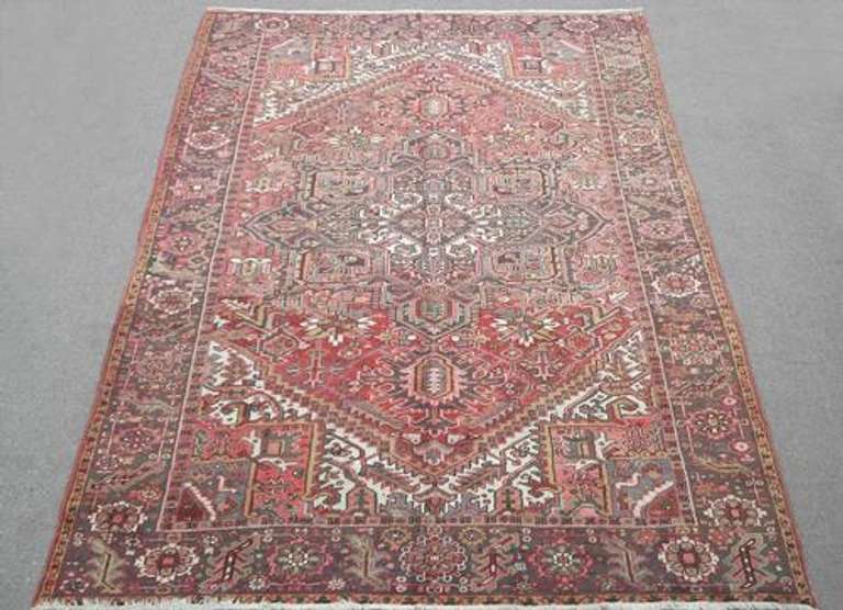 Semi Antique Persian Heriz 8.2x11.9