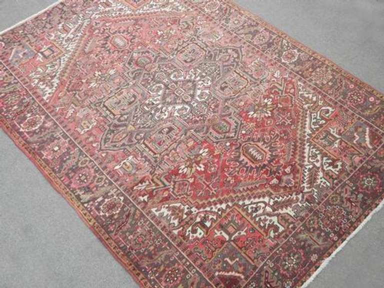 Semi Antique Persian Heriz 8.2x11.9