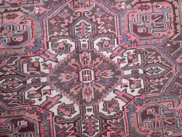 Semi Antique Persian Heriz 8.2x11.9