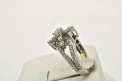 LADIES 14 KT WHITE GOLD DIAMOND RING