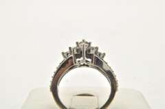 LADIES 14 KT WHITE GOLD DIAMOND RING