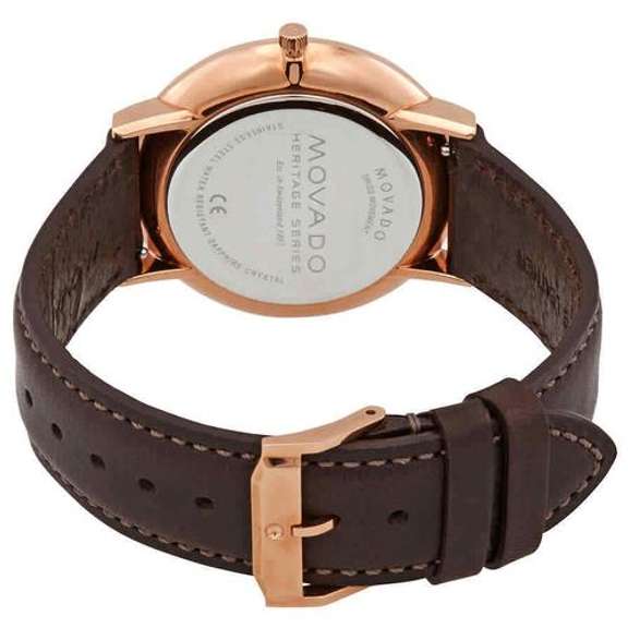 New Mens Movado Swiss w Date Window