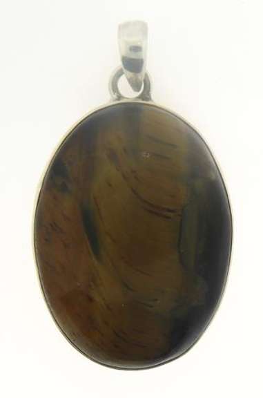 Tiger Eye Sterling Silver Pendant