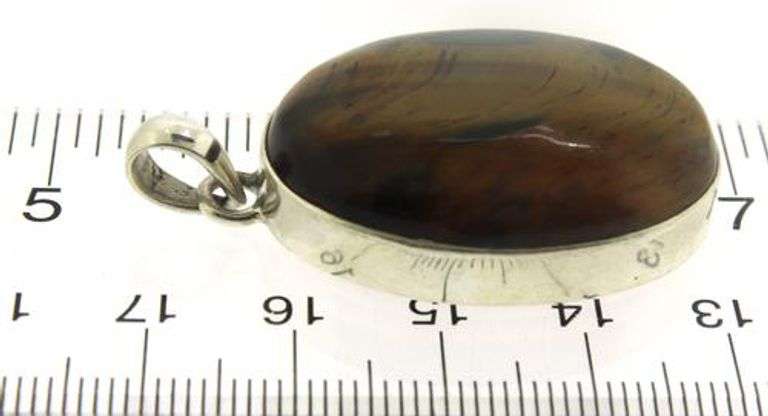 Tiger Eye Sterling Silver Pendant