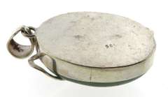 Sterling Silver Green Jade Pendant