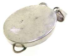 Sterling Silver Green Jade Pendant