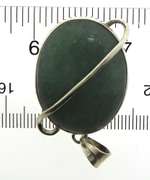 Sterling Silver Green Jade Pendant