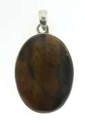 Tiger Eye Sterling Silver Pendant