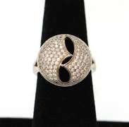 Sterling Silver Designer Dome Ring