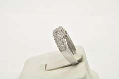 LADIES 18 KT WHITE GOLD AND DIAMOND BAND
