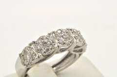LADIES 18 KT WHITE GOLD AND DIAMOND BAND
