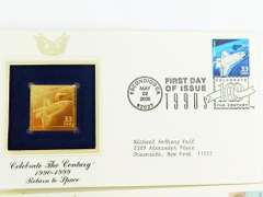 6 1st Day Issues & 22KT Replica Stamps