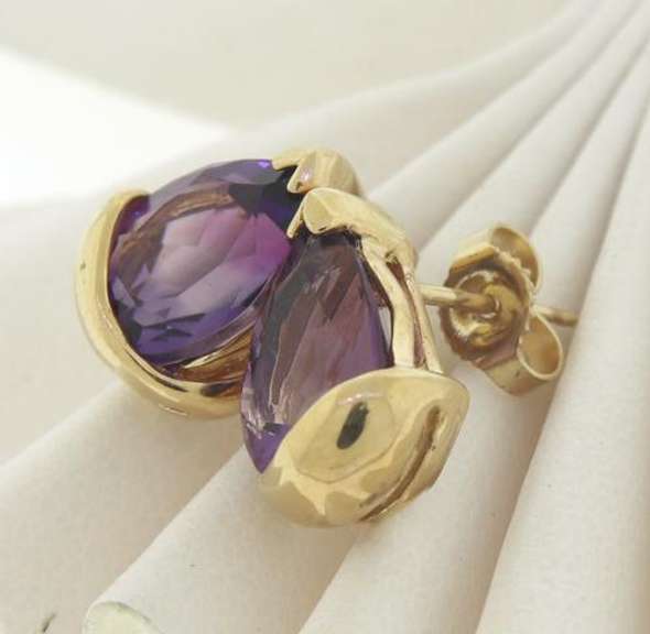 Favorite Amethyst Yellow Gold Earrings
