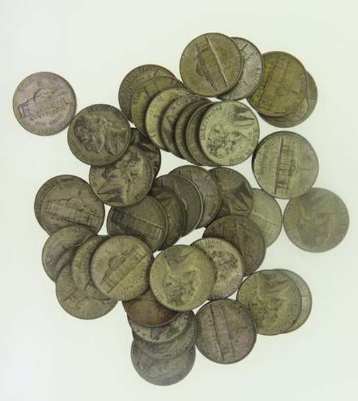 40 Near Unc Silver WW 11 War Nickels
