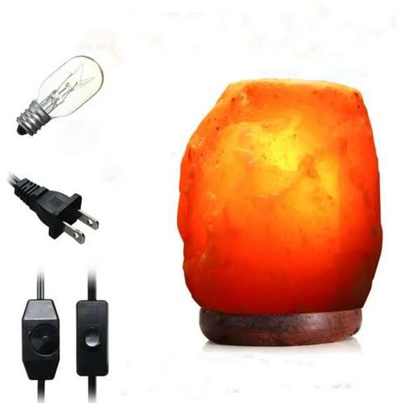 Himalayan Ionic Air Purifier Rock Crystal Salt Lamp
