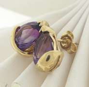 Favorite Amethyst Yellow Gold Earrings