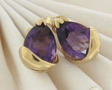 Favorite Amethyst Yellow Gold Earrings