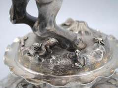 Majestic Large German Silver Horseman Sculpture