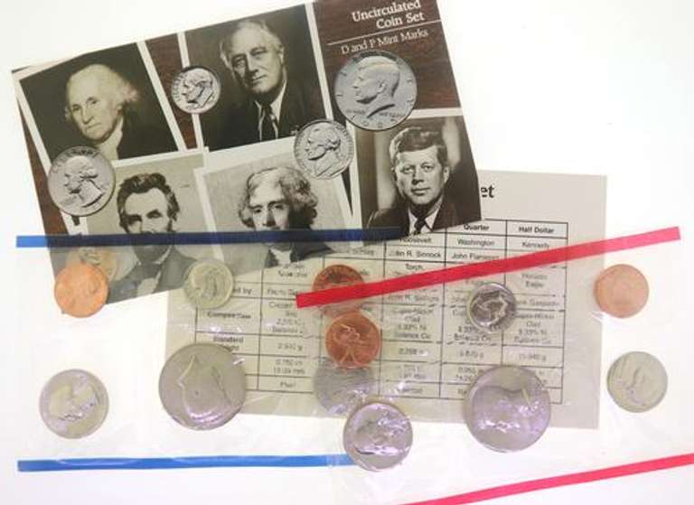 5 Each US Mint Sets 1971 1972 1984 And 1985