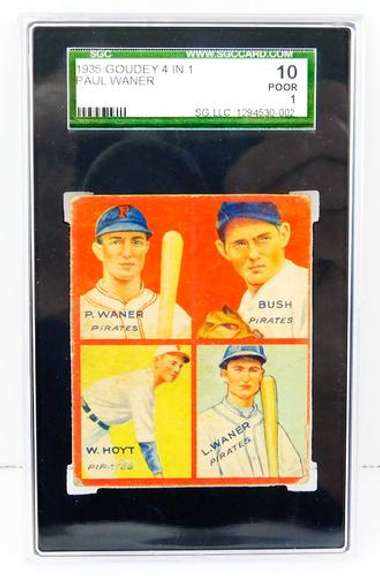 Rare 1935 Goudey 4 in 1 Pirates Baseball Card, Graded