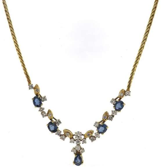 Dazzling Kyanite and Diamond Necklace