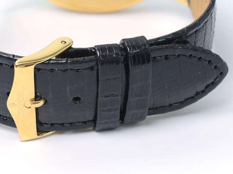 Croton White Dial Watch with Date Window