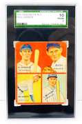 Rare 1935 Goudey 4 in 1 Pirates Baseball Card, Graded