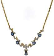 Dazzling Kyanite and Diamond Necklace