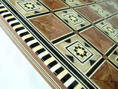 Authentic Inlaid Wood Artwork Handcrafted Chess Set