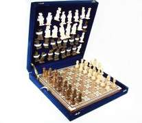 Authentic Inlaid Wood Artwork Handcrafted Chess Set