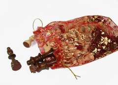 Authentic Inlaid Wood Artwork Handcrafted Chess Set