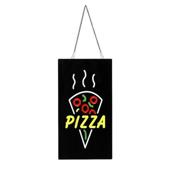 Pizza LED Wall Hanging Sign Light Board Door Display
