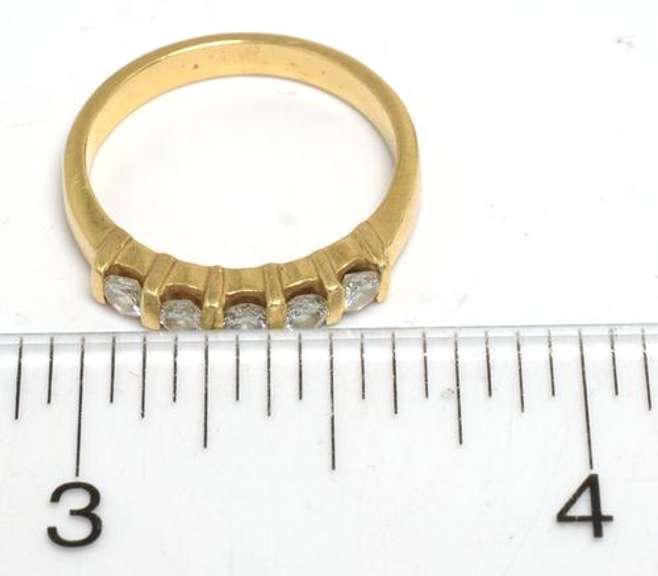 5-Stone Diamond Band in 14KT Yellow Gold