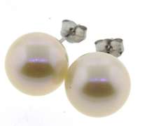 Trendy Akoya Pearl Stud Earrings
