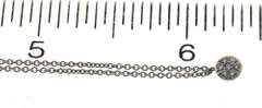 Fantastic White Gold Petite Pave Disc Necklace