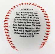 Babe Ruth Photo-Ball with Signature
